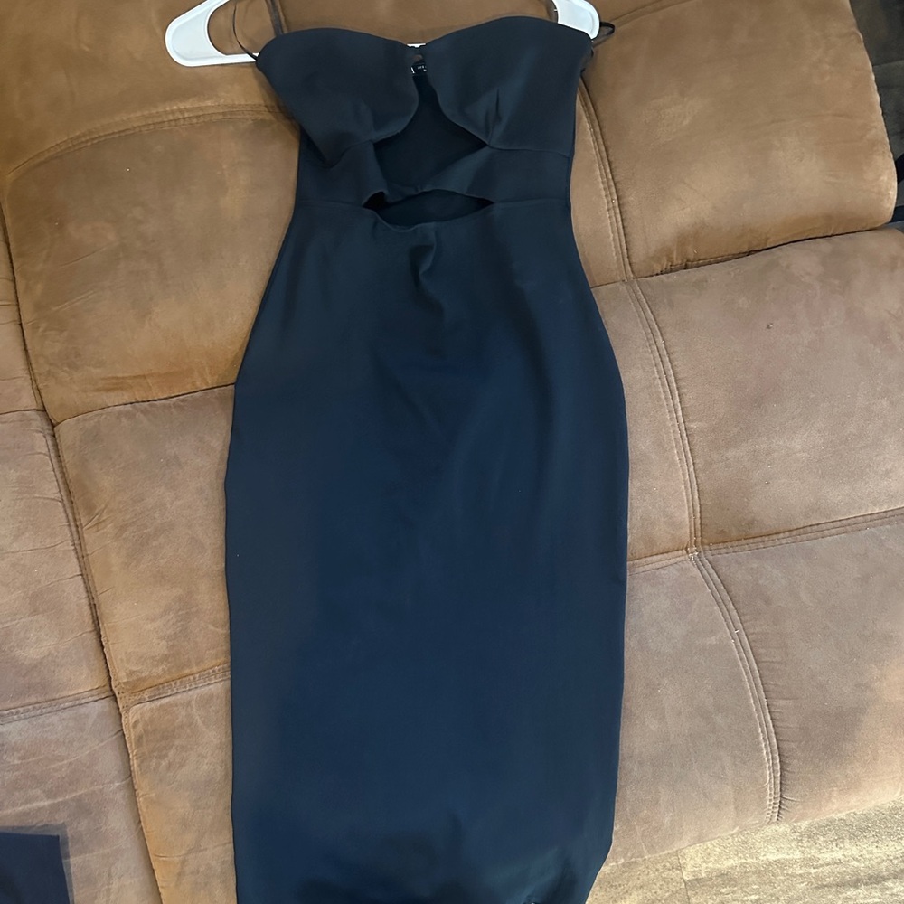 Chic Strapless Black Dress